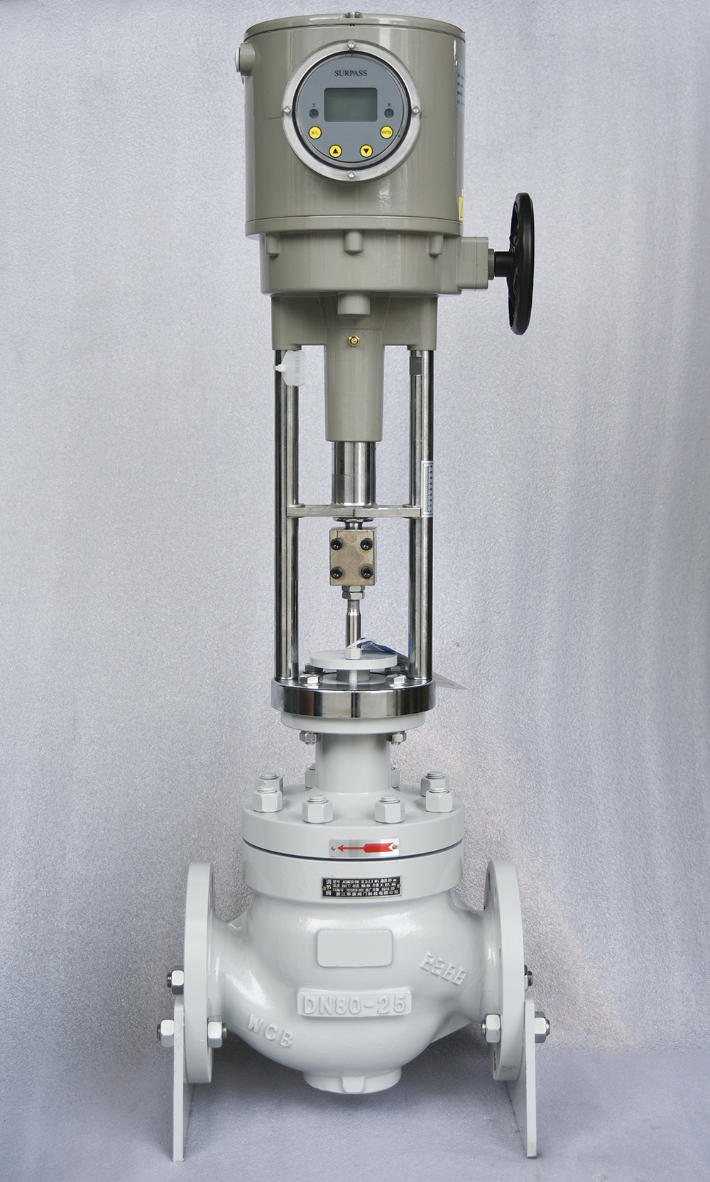 通徑80mm調(diào)節(jié)閥 WCB304不銹鋼閥體 軍康科技制造