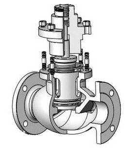 電動調(diào)節(jié)閥結(jié)構(gòu)圖
